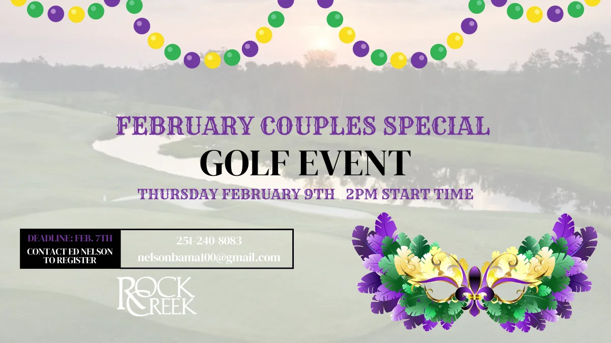 Mardi Gras Couples Scramble – 2/9