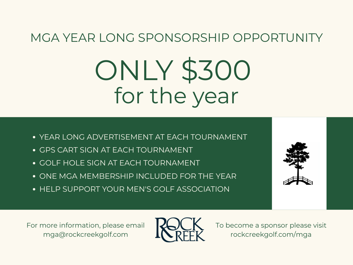 Rock Creek MGA Sponsorship Information