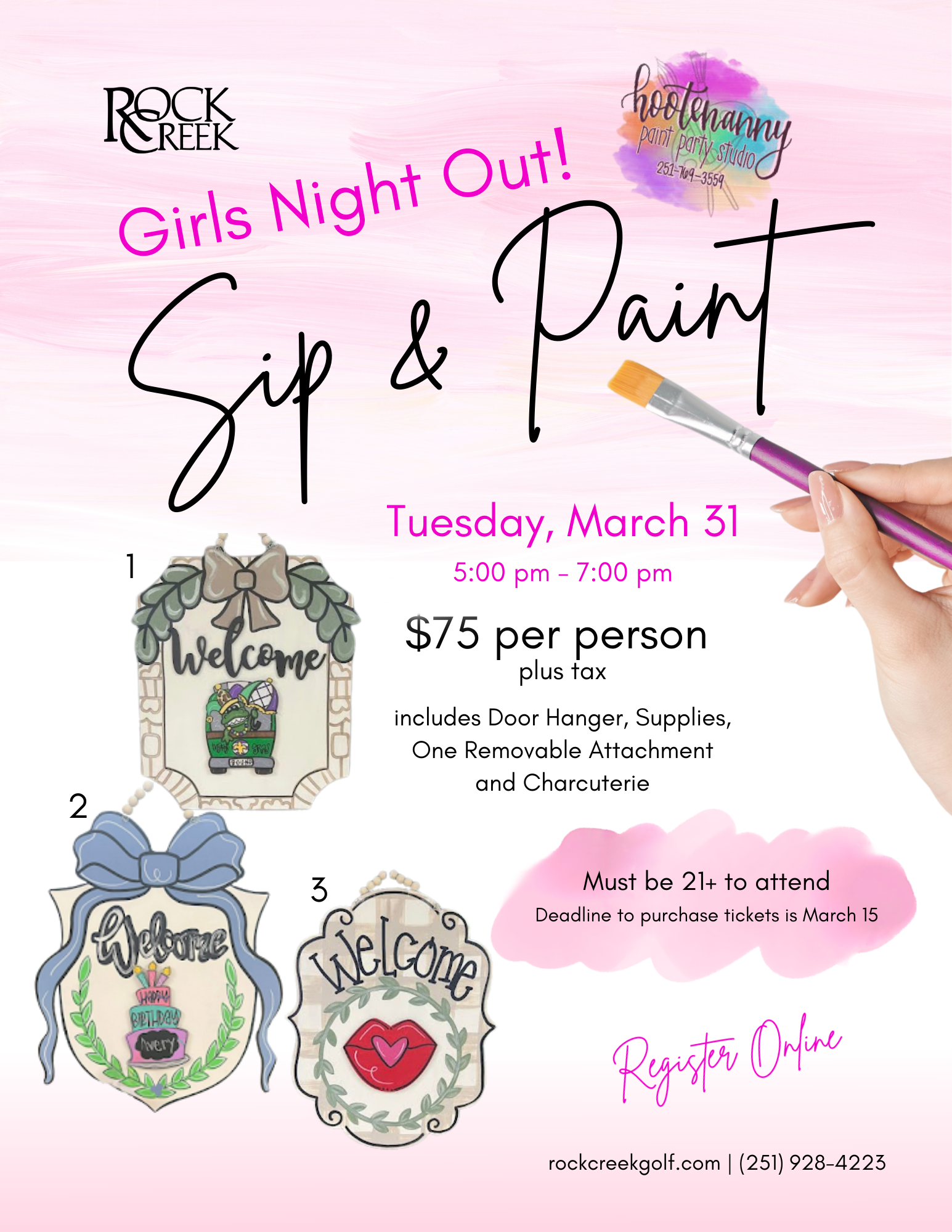 Hand with paint brush