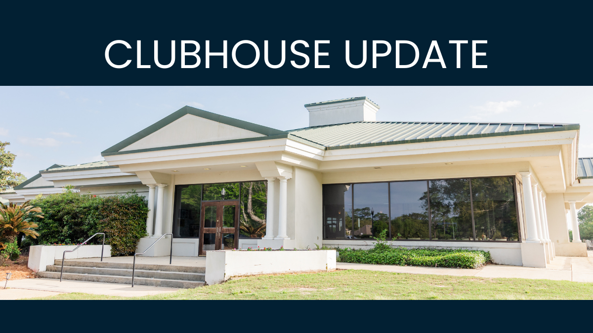 Clubhouse Update – Upcoming Closure – 3/28