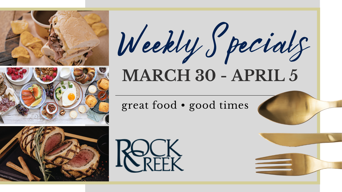 Start April Off On The Right Meal • March 30 – April 4