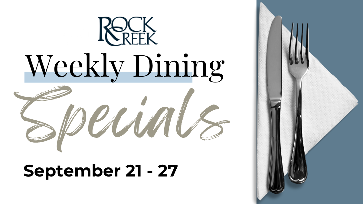 Fresh flavors are on the menu at Rock Creek!